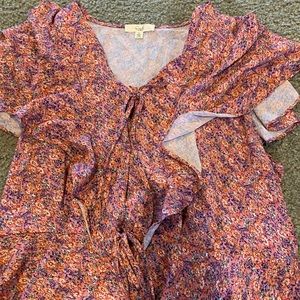Boutique, floral blouse size large.